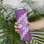 Vintage Purple Polynesia Skinny Tumbler Plumeria With Hibiscus Tropical Vibes