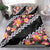 Black Polynesia Bedding Set Plumeria With Hibiscus Pattern Tropical Vibes