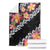 Black Polynesia Blanket Plumeria With Hibiscus Pattern Tropical Vibes
