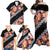 Black Polynesia Family Matching Off Shoulder Maxi Dress and Hawaiian Shirt Plumeria With Hibiscus Pattern Tropical Vibes