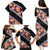 Black Polynesia Family Matching Puletasi and Hawaiian Shirt Plumeria With Hibiscus Pattern Tropical Vibes