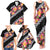 Black Polynesia Family Matching Tank Maxi Dress and Hawaiian Shirt Plumeria With Hibiscus Pattern Tropical Vibes