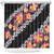 Black Polynesia Shower Curtain Plumeria With Hibiscus Pattern Tropical Vibes