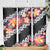 Black Polynesia Skinny Tumbler Plumeria With Hibiscus Pattern Tropical Vibes