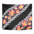 Black Polynesia Tapestry Plumeria With Hibiscus Pattern Tropical Vibes