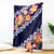 Blue Polynesia Blanket Plumeria With Hibiscus Pattern Tropical Vibes