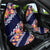 Blue Polynesia Car Seat Cover Plumeria With Hibiscus Pattern Tropical Vibes