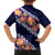 Blue Polynesia Family Matching Puletasi and Hawaiian Shirt Plumeria With Hibiscus Pattern Tropical Vibes