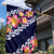 Blue Polynesia Garden Flag Plumeria With Hibiscus Pattern Tropical Vibes