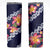 Blue Polynesia Skinny Tumbler Plumeria With Hibiscus Pattern Tropical Vibes