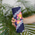 Blue Polynesia Skinny Tumbler Plumeria With Hibiscus Pattern Tropical Vibes