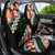 Green Polynesia Car Seat Cover Plumeria With Hibiscus Pattern Tropical Vibes