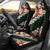 Green Polynesia Car Seat Cover Plumeria With Hibiscus Pattern Tropical Vibes