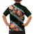 Green Polynesia Family Matching Off Shoulder Maxi Dress and Hawaiian Shirt Plumeria With Hibiscus Pattern Tropical Vibes