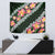 Green Polynesia Tapestry Plumeria With Hibiscus Pattern Tropical Vibes