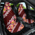 Oxblood Polynesia Car Seat Cover Plumeria With Hibiscus Pattern Tropical Vibes