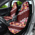 Oxblood Polynesia Car Seat Cover Plumeria With Hibiscus Pattern Tropical Vibes