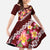 Oxblood Polynesia Family Matching Mermaid Dress and Hawaiian Shirt Plumeria With Hibiscus Pattern Tropical Vibes