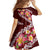 Oxblood Polynesia Family Matching Mermaid Dress and Hawaiian Shirt Plumeria With Hibiscus Pattern Tropical Vibes