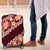 Oxblood Polynesia Luggage Cover Plumeria With Hibiscus Pattern Tropical Vibes