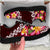 Oxblood Polynesia Sneakers Plumeria With Hibiscus Pattern Tropical Vibes