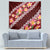 Oxblood Polynesia Tapestry Plumeria With Hibiscus Pattern Tropical Vibes