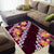 Pink Polynesia Area Rug Plumeria With Hibiscus Pattern Tropical Vibes