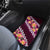 Pink Polynesia Car Mats Plumeria With Hibiscus Pattern Tropical Vibes