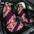 Pink Polynesia Car Seat Cover Plumeria With Hibiscus Pattern Tropical Vibes