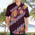 Pink Polynesia Hawaiian Shirt Plumeria With Hibiscus Pattern Tropical Vibes