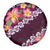 Pink Polynesia Spare Tire Cover Plumeria With Hibiscus Pattern Tropical Vibes