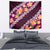 Pink Polynesia Tapestry Plumeria With Hibiscus Pattern Tropical Vibes