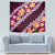 Pink Polynesia Tapestry Plumeria With Hibiscus Pattern Tropical Vibes