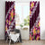 Pink Polynesia Window Curtain Plumeria With Hibiscus Pattern Tropical Vibes