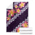 Purple Polynesia Blanket Plumeria With Hibiscus Pattern Tropical Vibes