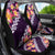 Purple Polynesia Car Seat Cover Plumeria With Hibiscus Pattern Tropical Vibes