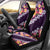 Purple Polynesia Car Seat Cover Plumeria With Hibiscus Pattern Tropical Vibes