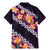 Purple Polynesia Family Matching Mermaid Dress and Hawaiian Shirt Plumeria With Hibiscus Pattern Tropical Vibes