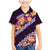 Purple Polynesia Family Matching Mermaid Dress and Hawaiian Shirt Plumeria With Hibiscus Pattern Tropical Vibes