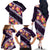 Purple Polynesia Family Matching Off The Shoulder Long Sleeve Dress and Hawaiian Shirt Plumeria With Hibiscus Pattern Tropical Vibes