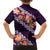 Purple Polynesia Family Matching Off Shoulder Maxi Dress and Hawaiian Shirt Plumeria With Hibiscus Pattern Tropical Vibes