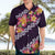 Purple Polynesia Hawaiian Shirt Plumeria With Hibiscus Pattern Tropical Vibes