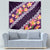 Purple Polynesia Tapestry Plumeria With Hibiscus Pattern Tropical Vibes