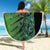 Personalised New Zealand Darts Beach Blanket Aotearoa Maori Fern Mix Manaia Tattoo