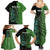 Personalised New Zealand Darts Family Matching Summer Maxi Dress and Hawaiian Shirt Aotearoa Maori Fern Mix Manaia Tattoo