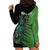 Personalised New Zealand Darts Hoodie Dress Aotearoa Maori Fern Mix Manaia Tattoo