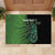 Personalised New Zealand Darts Rubber Doormat Aotearoa Maori Fern Mix Manaia Tattoo