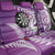 Personalised New Zealand Darts Back Car Seat Cover Aotearoa Fern Mix Paua Shell Manaia - Purple