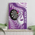 Personalised New Zealand Darts Canvas Wall Art Aotearoa Fern Mix Paua Shell Manaia - Purple