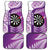 Personalised New Zealand Darts Car Mats Aotearoa Fern Mix Paua Shell Manaia - Purple